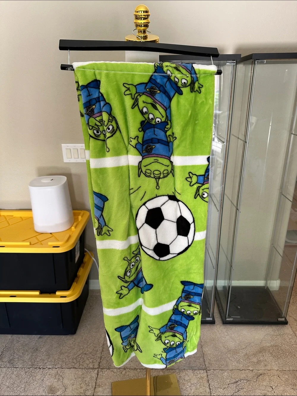 Toy Story Alien Plush Throw Blanket - Lime Green